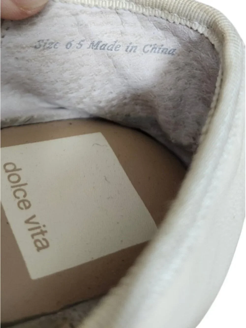 Dolce Vita White Leather Mary Jane Flats Womens Size 6.5 Buckle Strap Ballet - Picture 10 of 11